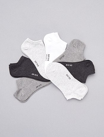 Lot de 7 chaussettes en coton invisibles pour femme