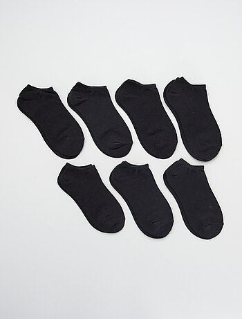 Lot de 7 chaussettes en coton invisibles pour femme