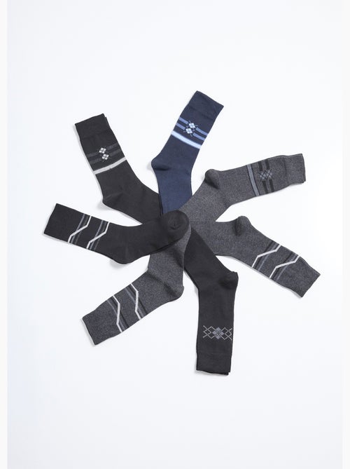 Lot de 7 Chaussettes fantaisie - AFIBEL - Kiabi