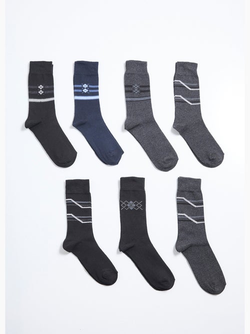 Lot de 7 Chaussettes fantaisie - AFIBEL - Kiabi