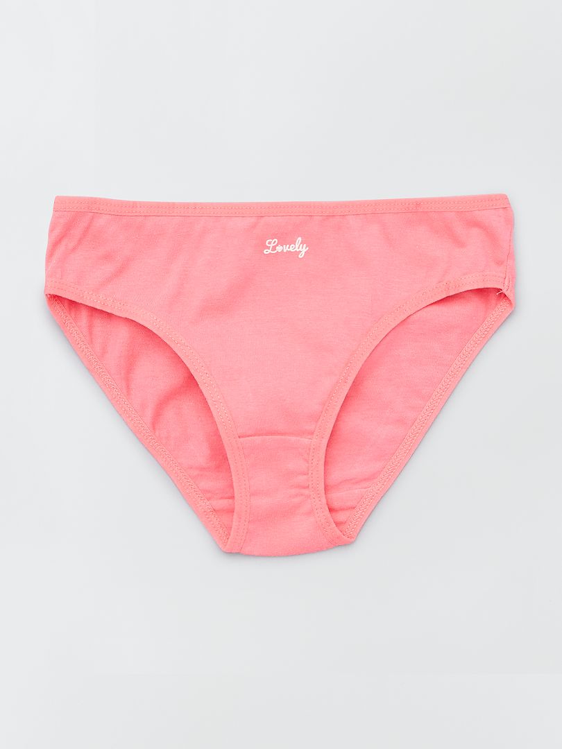 Lot De 7 Culottes Avec Semainier Rose Kiabi 7 00