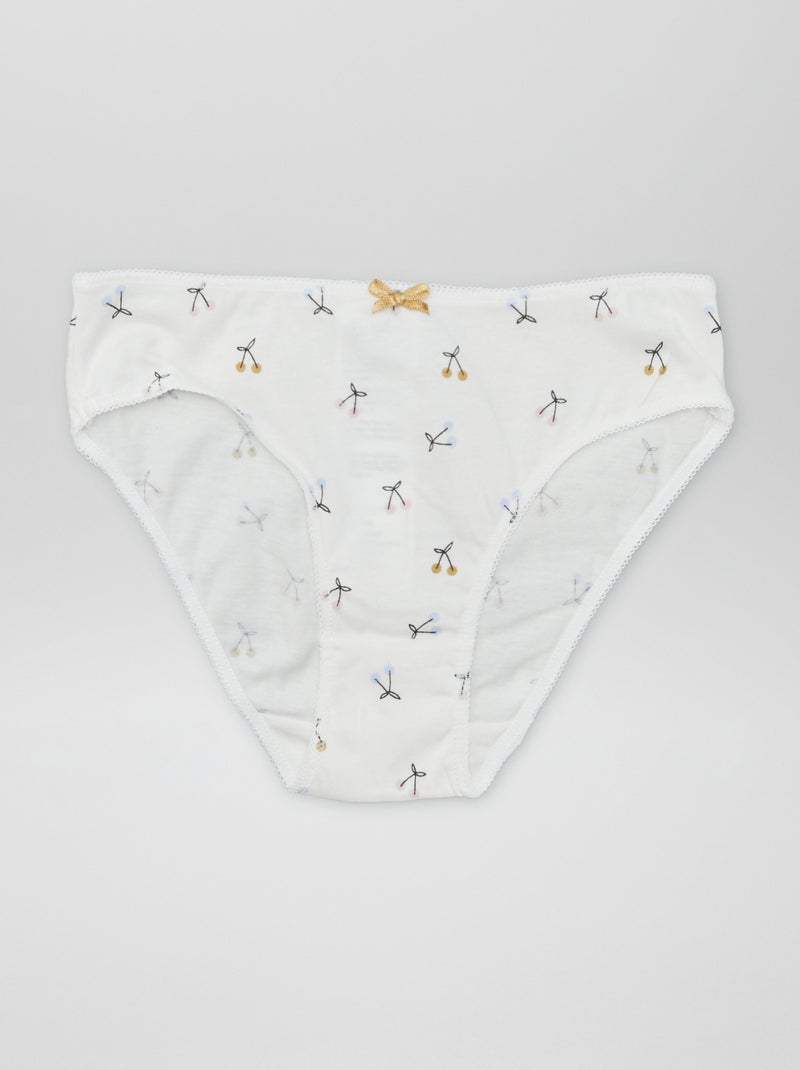 Lot de 7 culottes Blanc - Kiabi