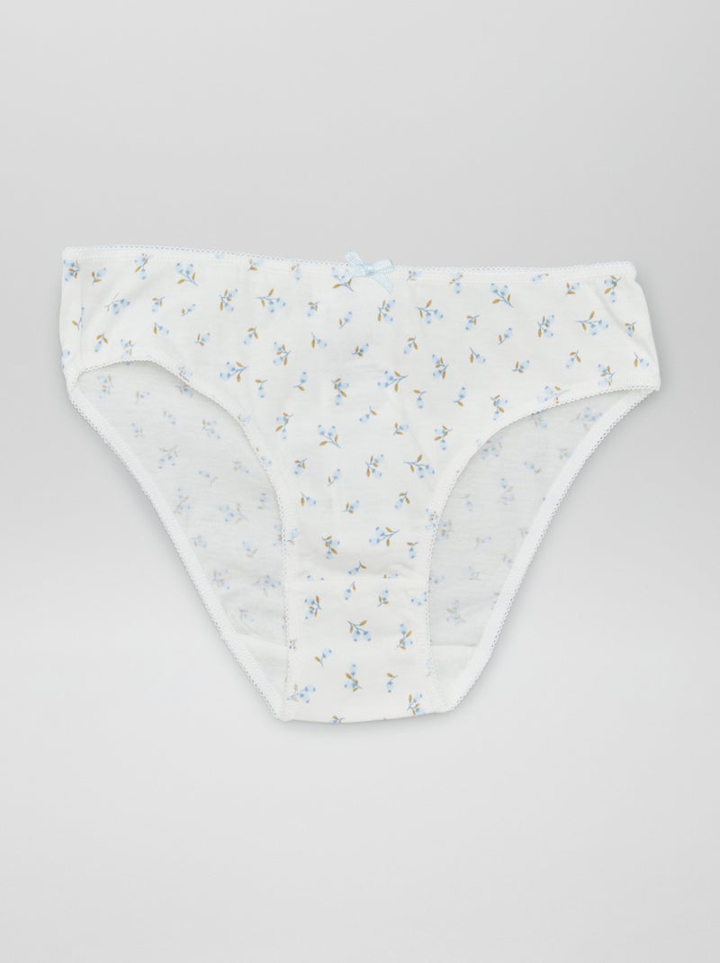 Lot de 7 culottes Blanc - Kiabi