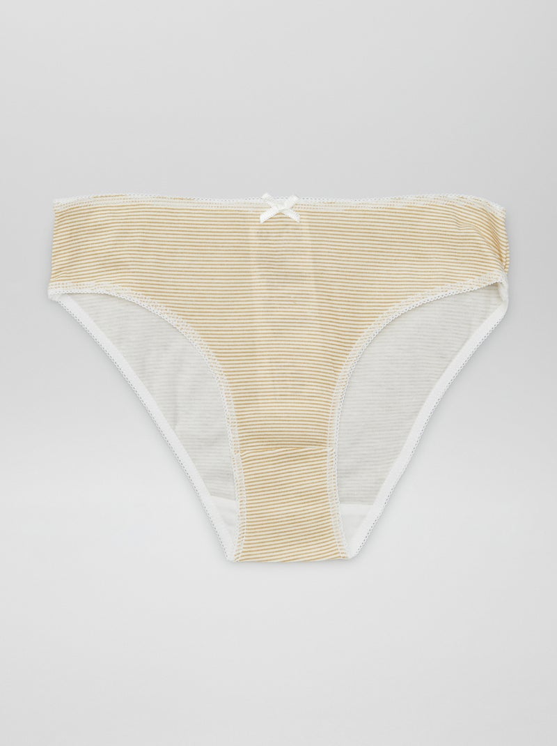 Lot de 7 culottes Blanc - Kiabi