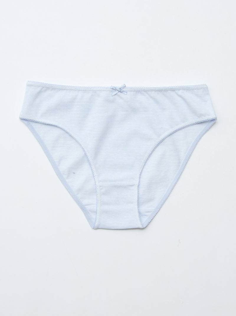 Lot de 7 culottes Bleu - Kiabi