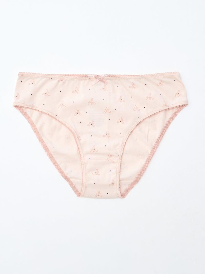 Lot de 7 culottes Rose - Kiabi