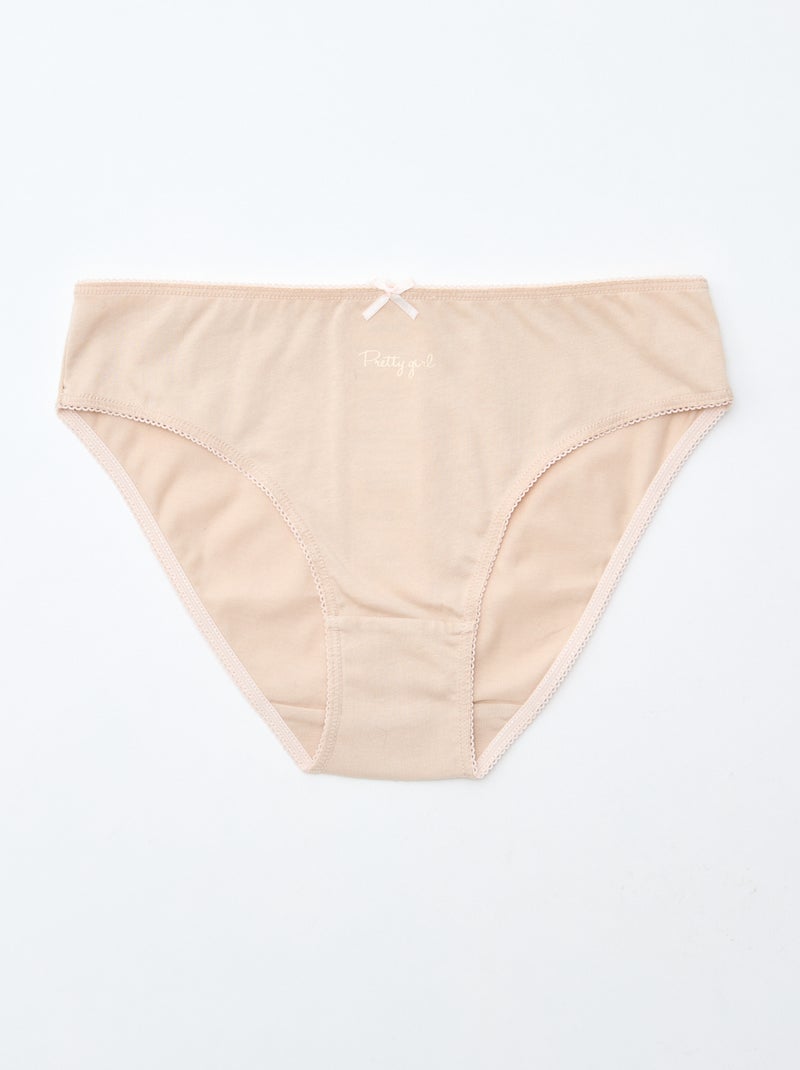 Lot de 7 culottes Rose - Kiabi