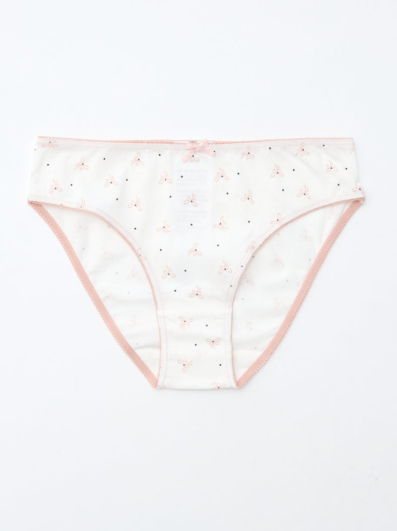 Lot de 7 culottes Rose - Kiabi