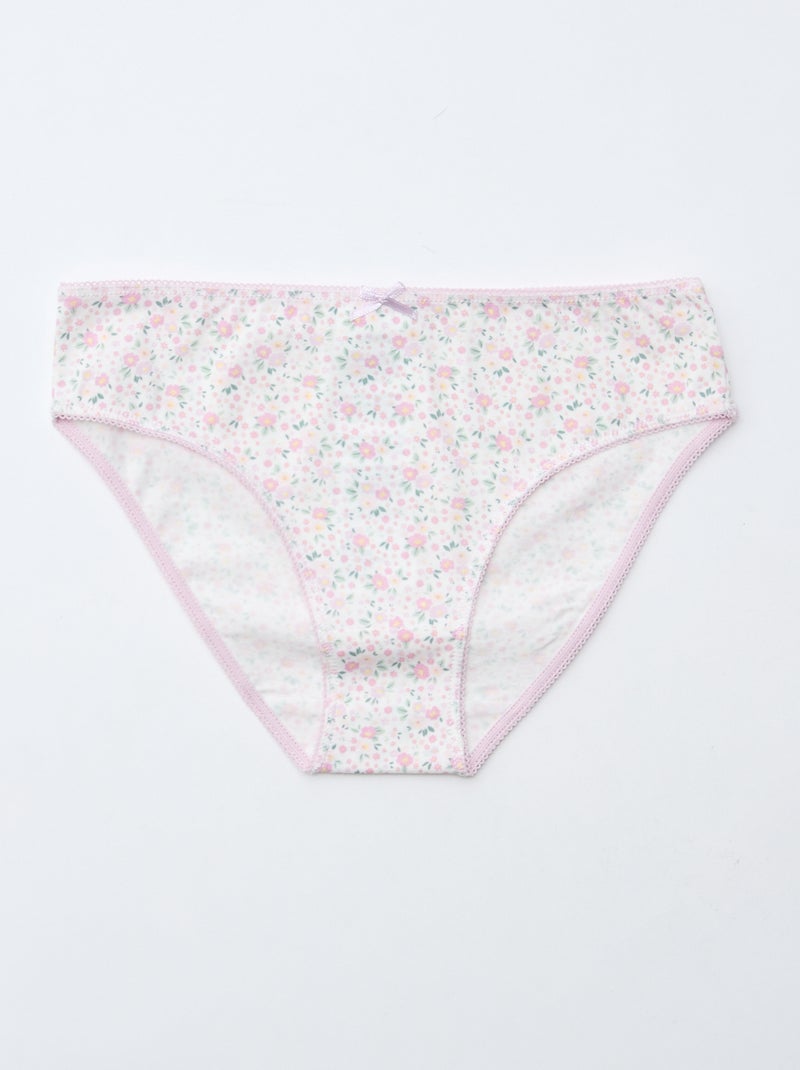 Lot de 7 culottes Rose - Kiabi