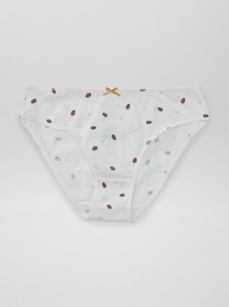 Lot de 7 culottes Rose/beige - Kiabi