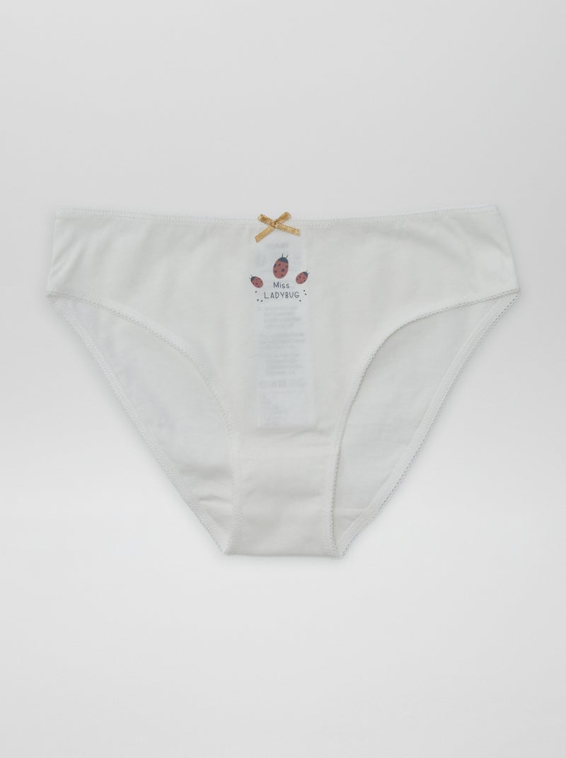 Lot de 7 culottes Rose/beige - Kiabi