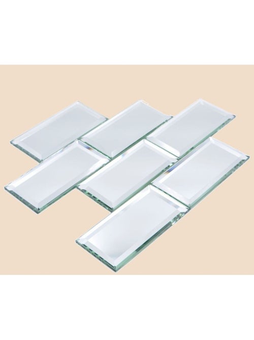 Lot de 7 miroirs métro 14,8x7,4cm - Kiabi