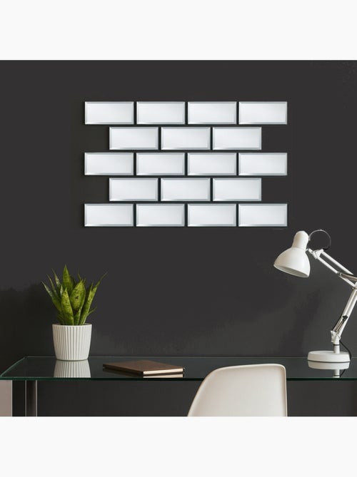 Lot de 7 miroirs métro 14,8x7,4cm - Kiabi