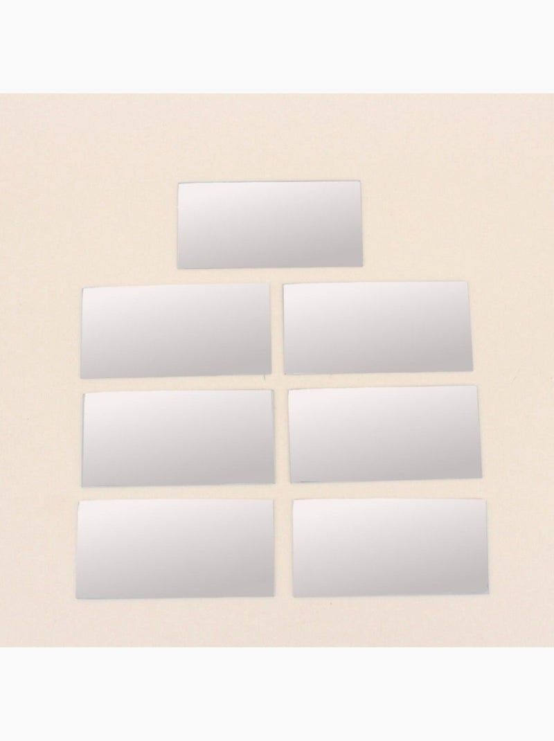 Lot de 7 miroirs métro 14,8x7,4cm Gris clair - Kiabi