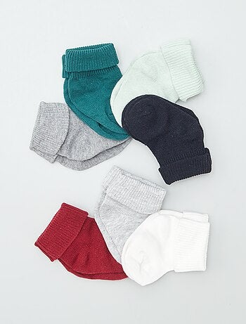 Lot de 7 paires de chaussettes côtelées