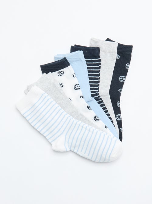 Lot de 7 paires de chaussettes imprimées - Kiabi Lot de 7 paires de chaussettes imprimées - Kiabi
