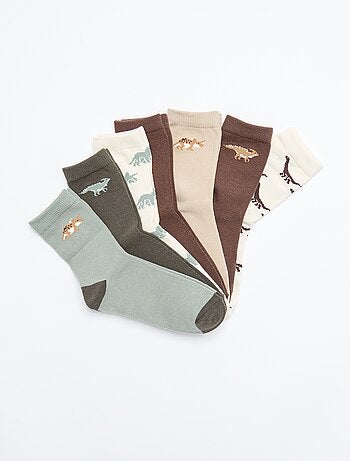Lot de 7 paires de chaussettes imprimées