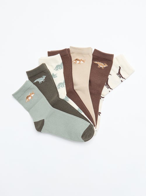 Lot de 7 paires de chaussettes imprimées - Kiabi Lot de 7 paires de chaussettes imprimées - Kiabi