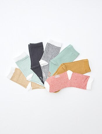 Lot de 7 paires de chaussettes imprimées