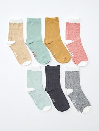 Lot de 7 paires de chaussettes imprimées