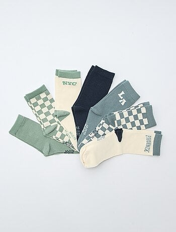 Lot de 7 paires de chaussettes imprimées