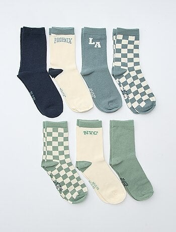 Lot de 7 paires de chaussettes imprimées