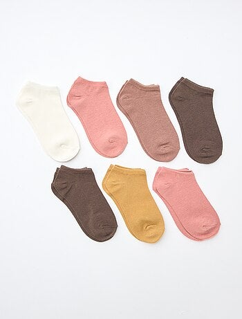 Lot de 7 paires de chaussettes invisibles