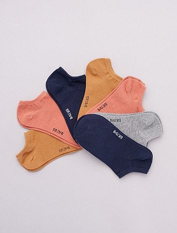 Lot de 7 paires de chaussettes invisibles