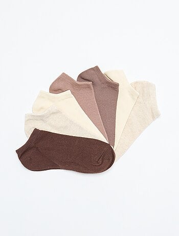 Lot de 7 paires de chaussettes invisibles