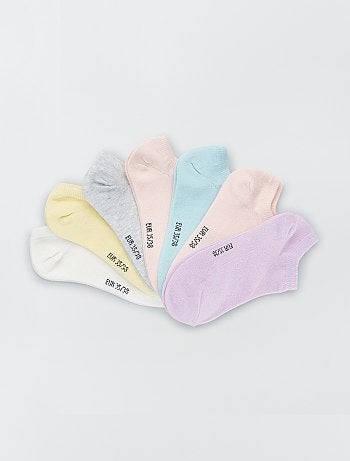 Lot de 7 paires de chaussettes invisibles