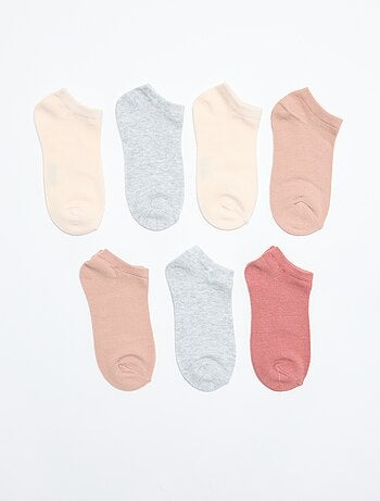 Lot de 7 paires de chaussettes invisibles