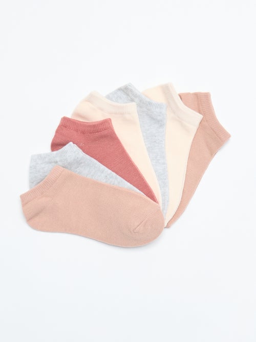 Lot de 7 paires de chaussettes invisibles - Kiabi