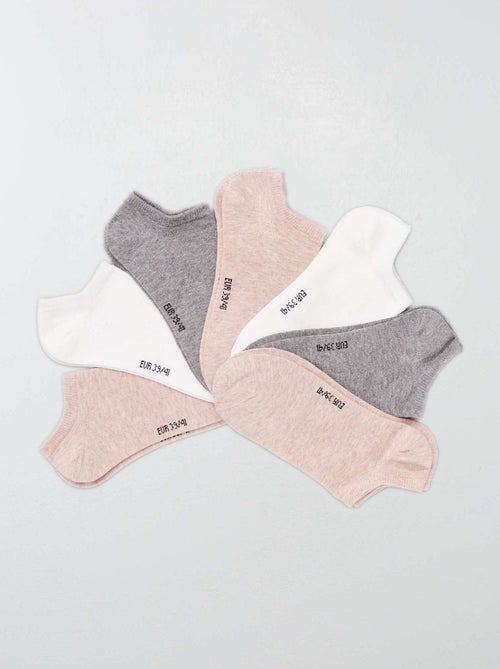 Lot de 7 paires de chaussettes invisibles - Kiabi Lot de 7 paires de chaussettes invisibles - Kiabi