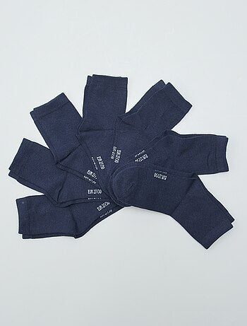 Lot de 5 paires de chaussettes imprimé voiture - Bleu - Kiabi - 3.00€