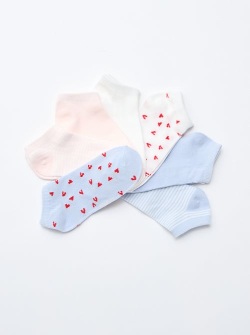 Lot de 7 paires de socquettes invisibles - Kiabi