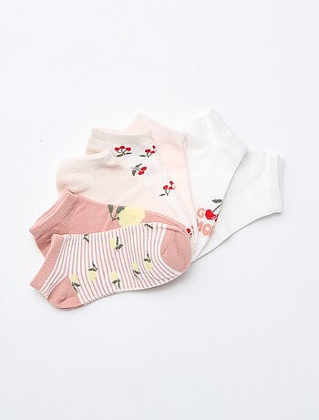 Lot de 7 paires de socquettes invisibles