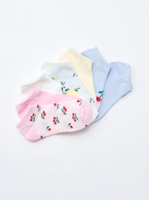 Lot de 7 paires de socquettes invisibles - Kiabi