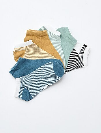 Lot de 7 paires de socquettes invisibles