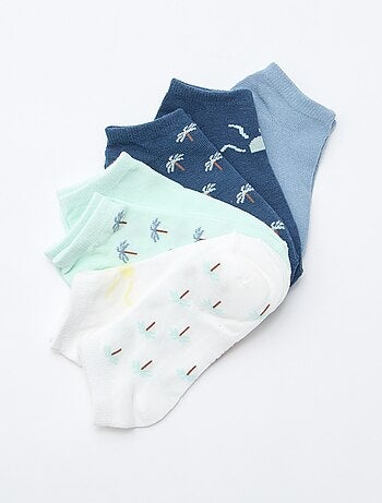 Lot de 7 paires de socquettes invisibles