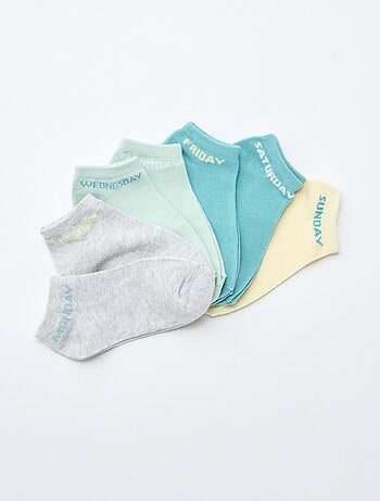 Lot de 7 paires de socquettes invisibles