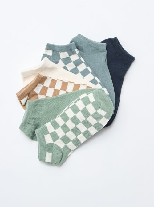 Lot de 7 paires de socquettes invisibles - Kiabi