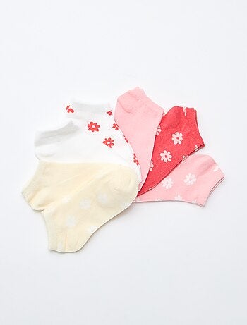 Lot de 7 paires de socquettes invisibles