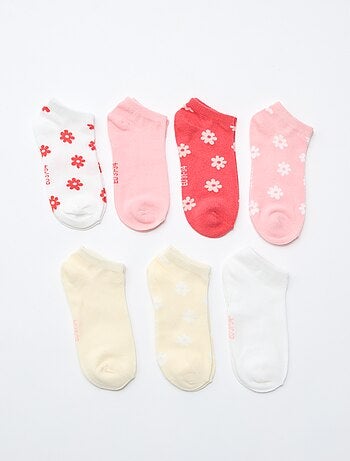 Lot de 7 paires de socquettes invisibles
