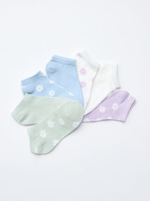 Lot de 7 paires de socquettes invisibles - Kiabi