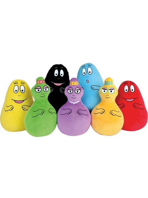 Lot de 7 peluches - BARBAPAPA - JEMINI - 28 cm - Kiabi