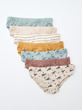 Lot de 7 slips à imprimés