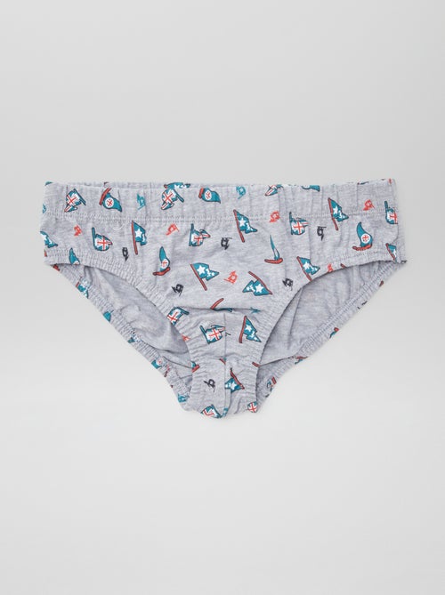 Lot de 7 slips à imprimés - Kiabi