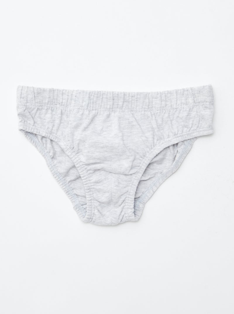 Lot de 7 slips à imprimés Bleu - Kiabi