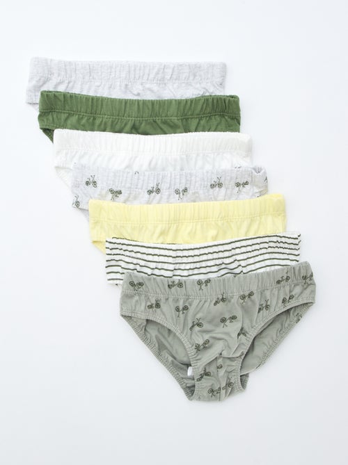 Lot de 7 slips à imprimés - Kiabi Lot de 7 slips à imprimés - Kiabi