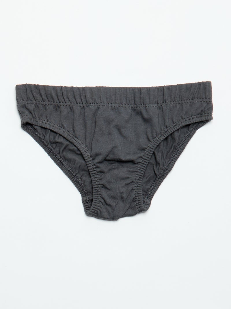 Lot de 7 slips à imprimés Kaki - Kiabi